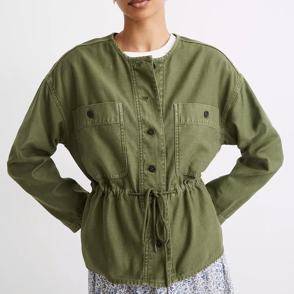 Madewell NWT Claremont Drawstring Jacket Size Large